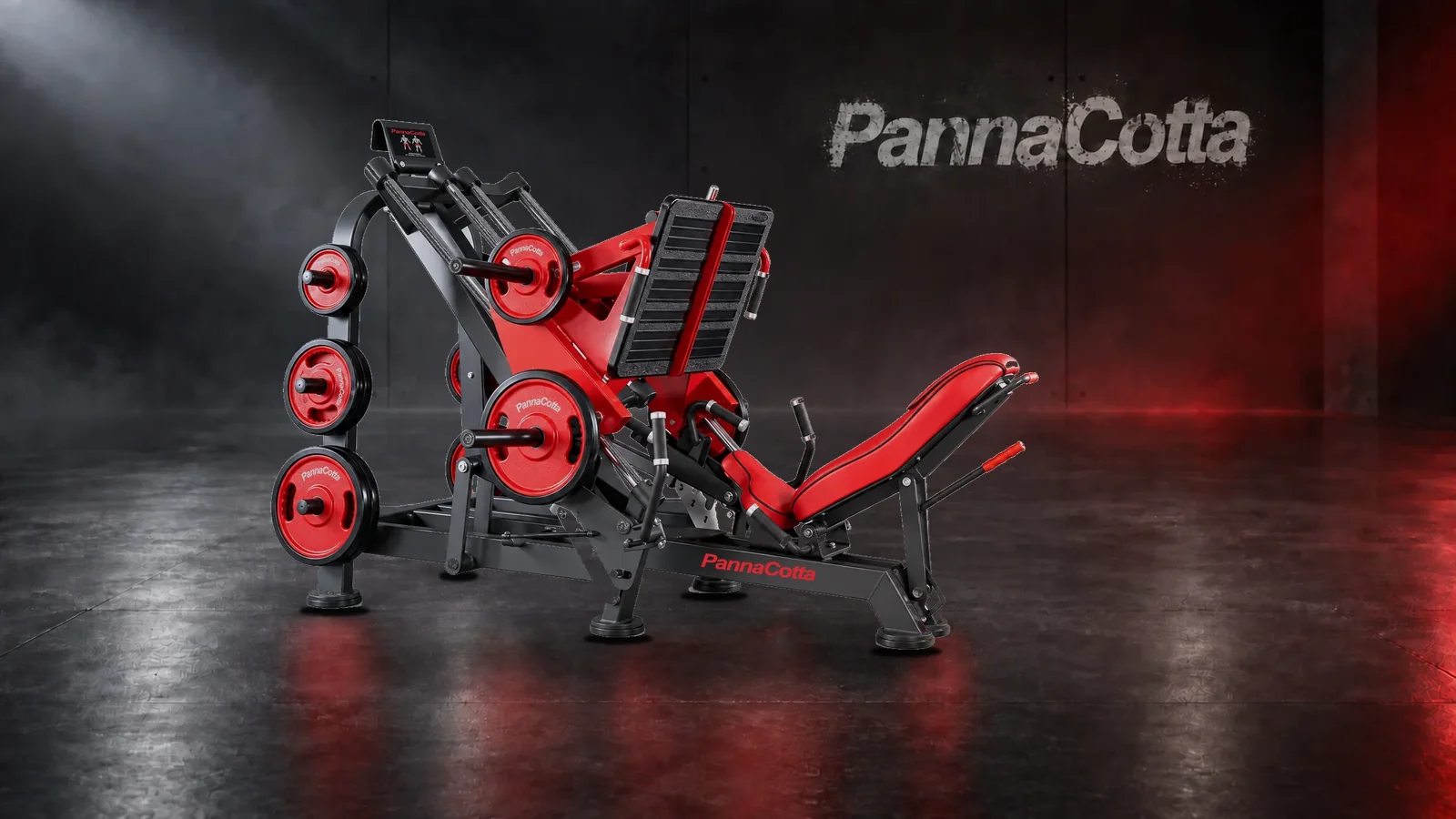 Жим ногами 45° с независимыми рычагами PannaCotta PC-STR-038 в интерьере